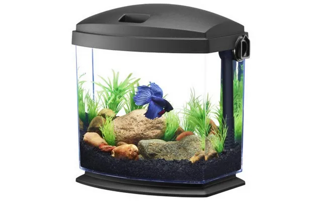 Aqueon - Aqueon Bettabow 1 With Quick Clean Technology Aquarum Kit Black
