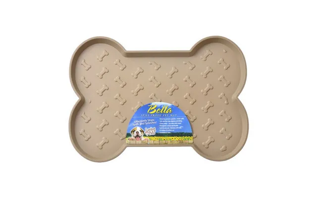 Bella Spill-proof Dog Mat - Tan Small 18.25 L X 13.25 W By Loving Pets