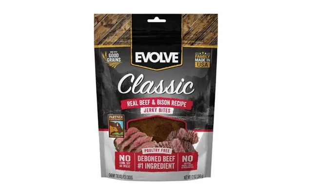 Buttons And Bows - Evolve Classic Jerky Bites Beef Bison