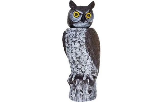 Dalen, Rotating Head Owl - Natural Enemy Scarecrow, 18 Inches