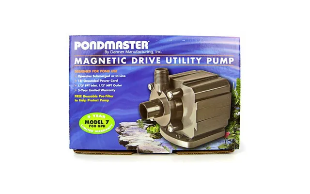 Danner - Pondmaster Pond-mag Magnetic Drive Water Pump Black