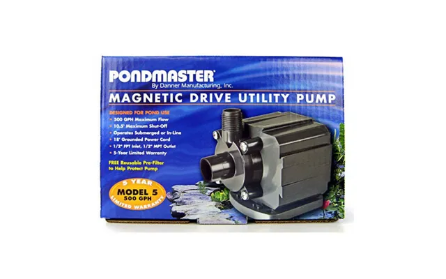 Danner - Pondmaster Pond-mag Magnetic Drive Water Pump Black