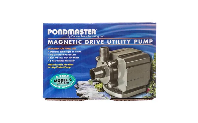 Danner - Pondmaster Pond-mag Magnetic Drive Water Pump Black