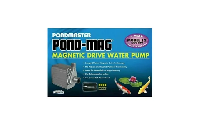 Danner - Pondmaster Pond-mag Magnetic Drive Water Pump Black