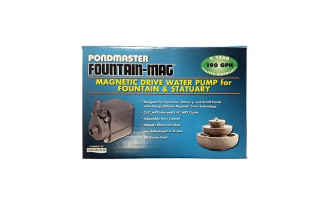 Danner - Pondmaster Pond-mag Magnetic Drive Water Pump Black