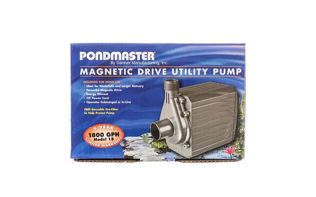 Danner - Pondmaster Pond-mag Magnetic Drive Water Pump Black