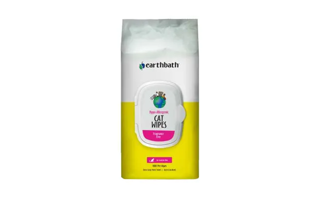 Earthbath - Hypo Allergenic Cat Grooming Wipes Fragrance Free