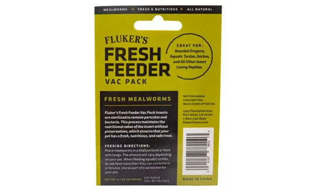 Flukers - Flukers Mealworm Fresh Feeder Vac Pack