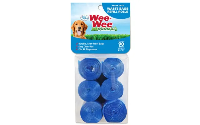 Four Paws - Four Paws Wee-wee Outdoor Heavy Duty Dog Waste Bags Refill Rolls