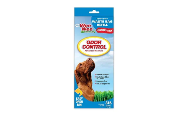 Four Paws - Four Paws Wee-wee Outdoor Odor Control Heavy Duty Dog Waste Bags Refill Rolls
