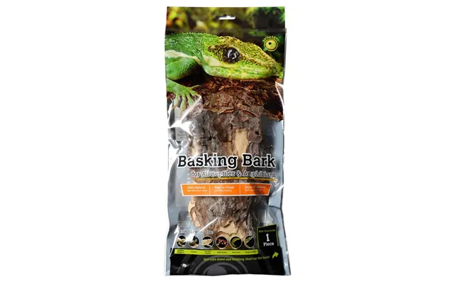 Galapagos, Galapagos Natural Basking Bark, 1 Each 12 Inches - 15 Inches Green, Brown