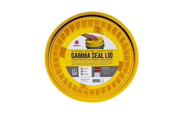 Gamma Plastics - Seal Lid Yellow Gamma