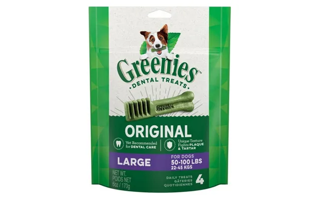 Greenies, Original Teenie Dental Dog Treats, Large - 4 Treats
