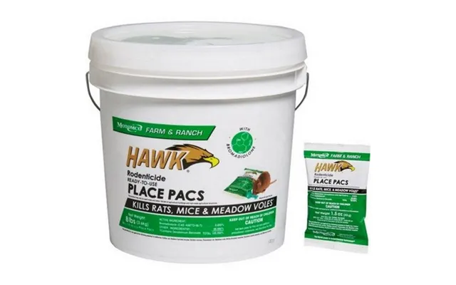 Hawk - Hawk Rodenticide Rtu Pelleted Place Pacs Pail