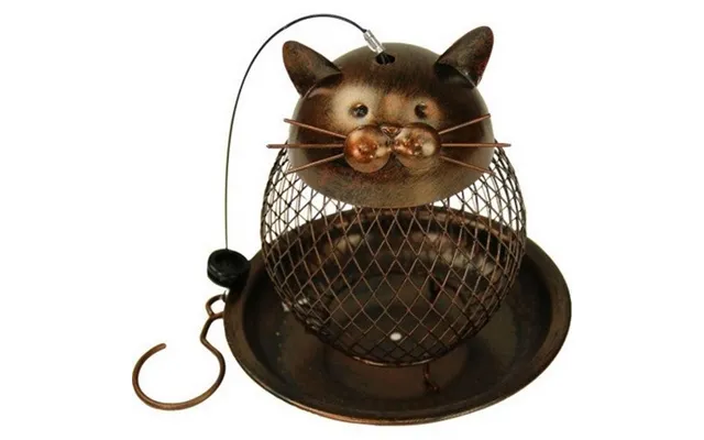 Heath - Cat Perching Metal Bird Feeder