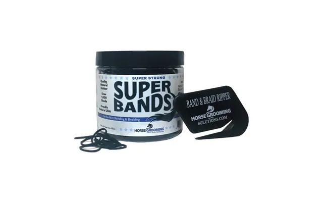 Horse Grooming Solutions - Super Bands Black