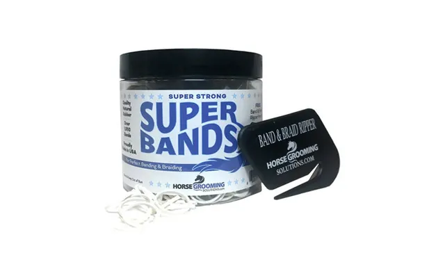 Horse Grooming Solutions - Super Bands White