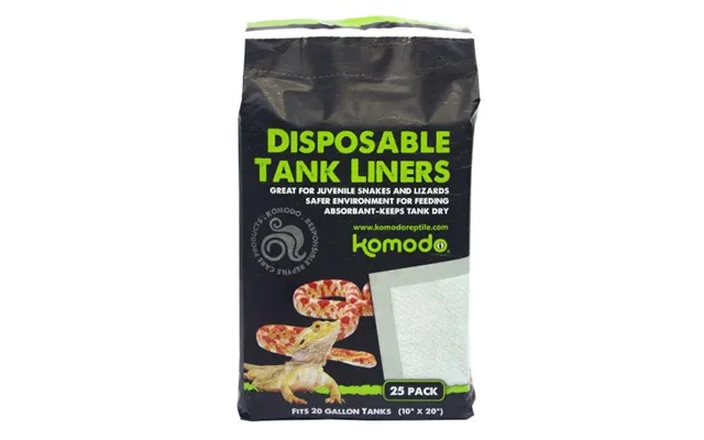 Komodo - Repti-pads Disposable Tank Liner White 10 Inch X 20 Inch