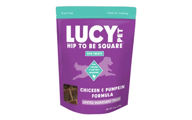Lucy Pet Products - Lucy Pet Products Hip To Be Square Limited Ingredient Dog Treats