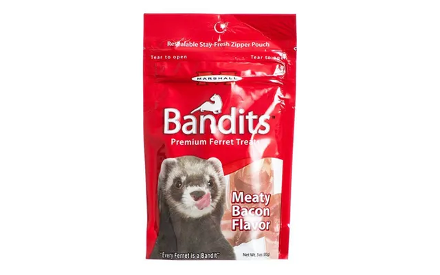 Marshall, Bandits Premium Ferret Treats - Bacon Flavor, 3 Oz