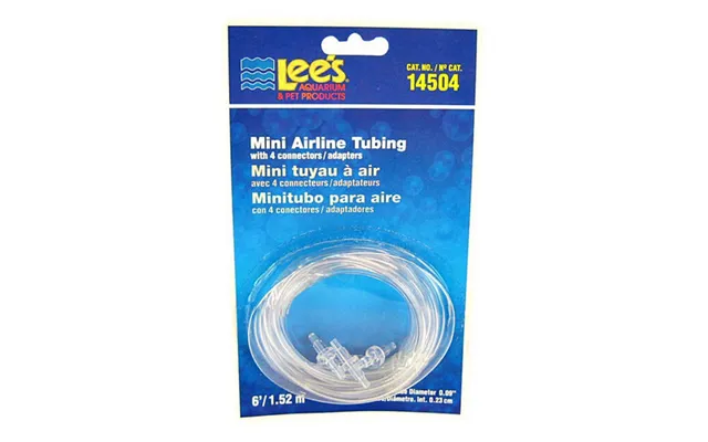 Mini Airline Tubing With 4 Connectors 6' Long Tube .09 Diameter Tubing By Lee's
