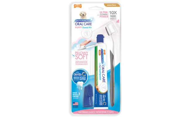 Nylabone - Nylabone Advanced Oral Care Puppy Dental Kit With Pillowy Soft-bristle Toothbrush