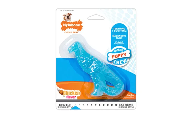 Nylabone - Nylabone Puppy Dental Dinosaur Chew Toy For Teething Puppies