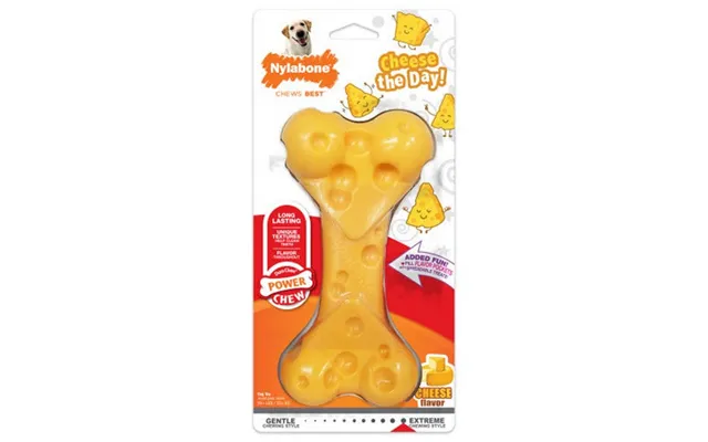 Nylabone, Power Chew Cheese Dog Toy, 1 Count Xl - 50 Pounds