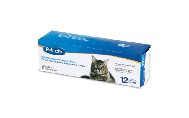 Petmate - Petmate Hi-back Drawstring Litter Pan Liners