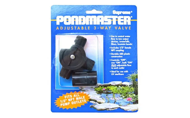 Pondmaster Adjustabel 3-way Valve 1 2 Diverter Valve For Models 2 - 3