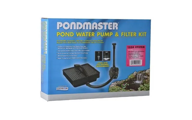Pondmaster, Garden Pond Filter System Kit, Model 1250 - 250 Gph Up To 600 Gallons
