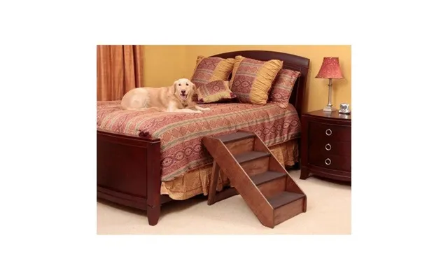 Solvit Products - Solvit Products Cozyup Folding Wood Pet Steps Walnut
