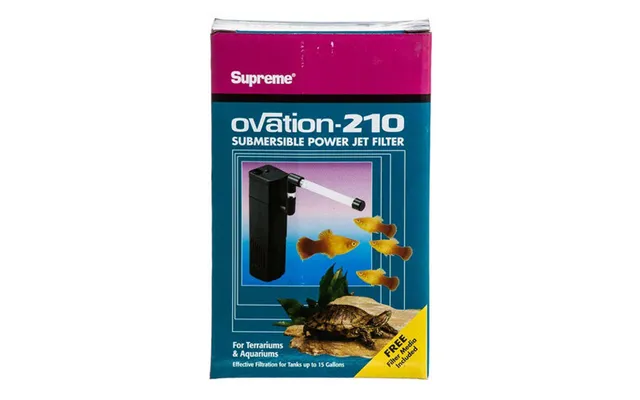 Supreme, Ovation Submersible Power Jet Filter, Model 210 - 53 Gph Up To 15 Gallons