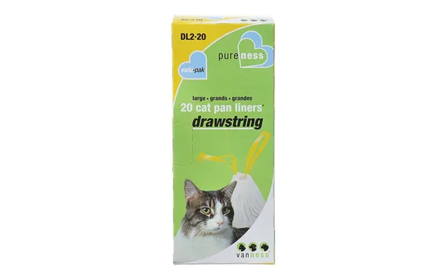 Van Ness - Plastics Drawstring Cat Pan Liner White Extra Giant