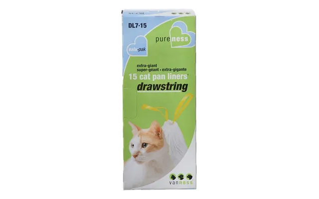 Van Ness - Plastics Drawstring Cat Pan Liner White Extra Giant