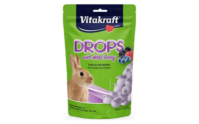 Vitakraft - Drops With Wild Berry For Pet Rabbits
