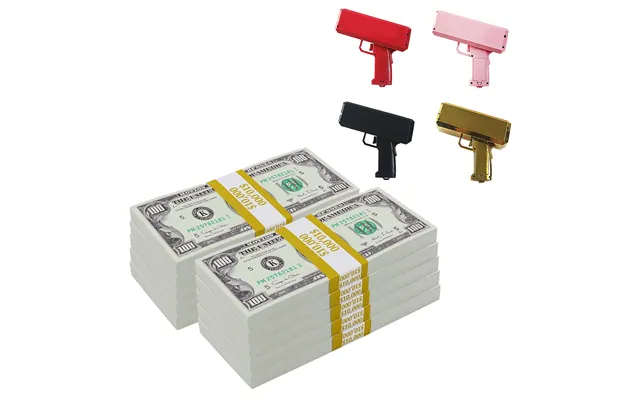 100,000 1990 Series Stacks With Money Gun - Black Money Gun