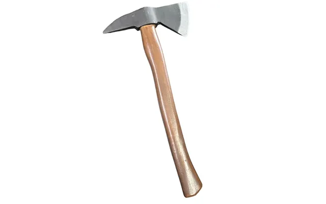 20 Inch Foam Rubber Spiked Belt Hatchet Axe Prop - Black Head With Dark Wood Handle
