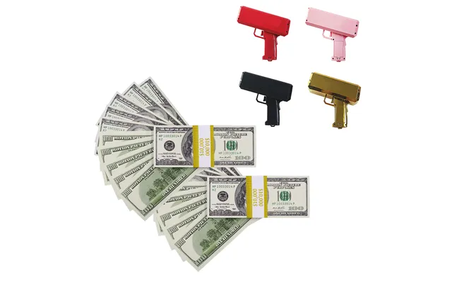 20,000 2000 Series Stacks With Money Gun - Pink Money Gun