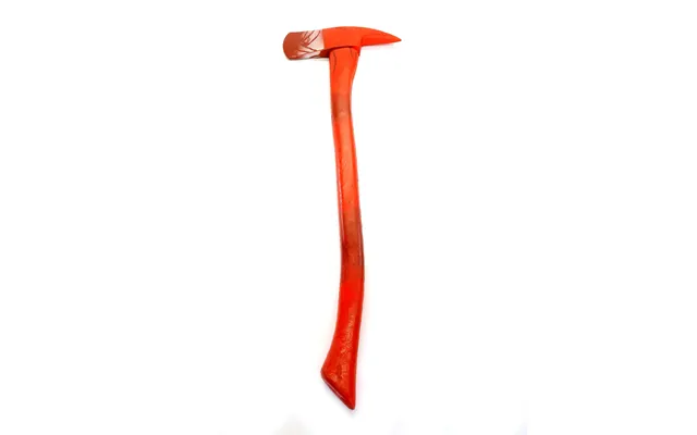 36 Inch Firefighter Fireman's Axe Urethane Foam Rubber Stunt Prop - Bloodied Red And Silver Head With Red Handle