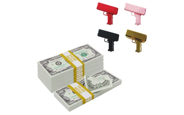 50,000 1990 Series Stacks With Money Gun - Red Money Gun