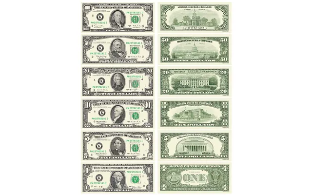 All Denominations 1990 Series Bills Mix