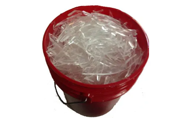 Crystal Clear Silicone Rubber Glass - Shards 25 Pounds