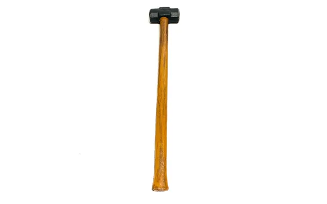 Foam Large 34 Inch Rubber Sledgehammer Stunt Prop - Silver Head With Wood Grain Handle
