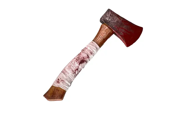 Foam Rubber 13.25 Inch Small Hatchet Axe Prop - Bloody Gauze