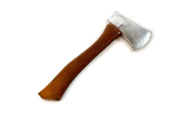 Foam Rubber 13.25 Inch Small Hatchet Axe Prop - Silver Head