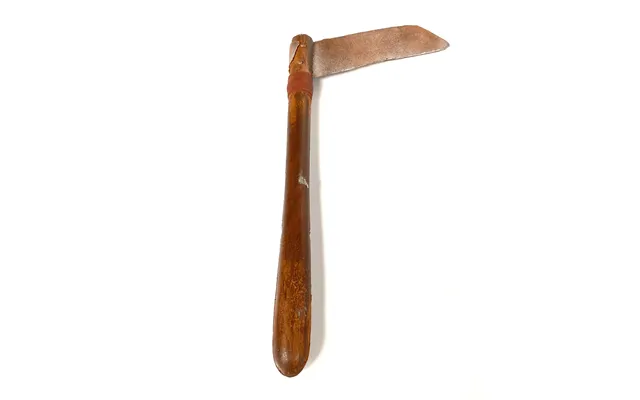 Foam Rubber Kama Japanese Grass Sickle - Rusty Head With Aged Handle
