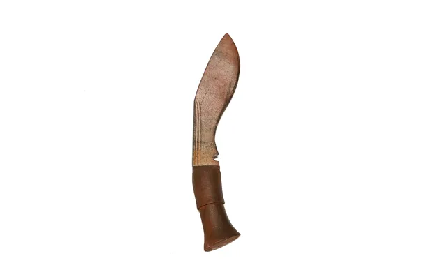 Foam Rubber Kukri Blade - Rusty Blade With Brown Handle