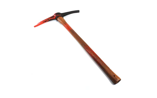 Foam Rubber Large Mining Pick Axe Stunt Prop - Bloodied Black Head