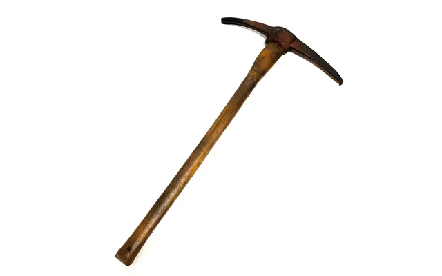 Foam Rubber Large Mining Pick Axe Stunt Prop - Rusty Head With Aged Handle